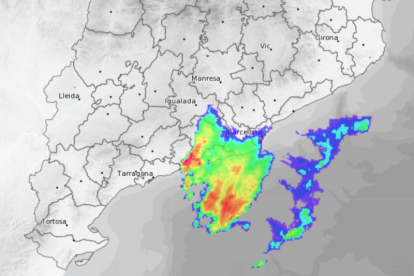 Radar del Servei Meteorològic de Catalunya.