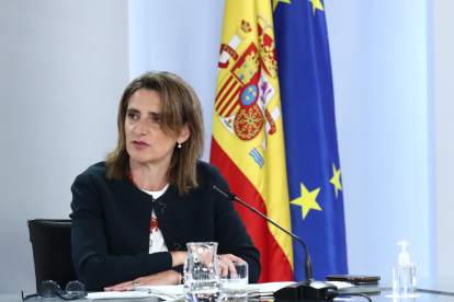 La vicepresidenta tercera del gobierno español y ministra de Transición Ecológica, Teresa Ribera.