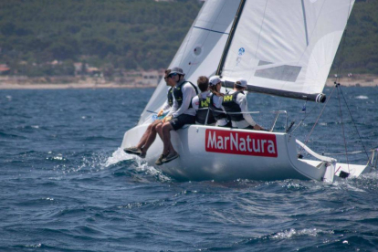 La tripulación de Mar Natura, campeona de Espanya.