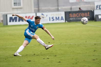 Pol Domingo és un dels jugadors que han dut el braçalet de capità durant la pretemporada