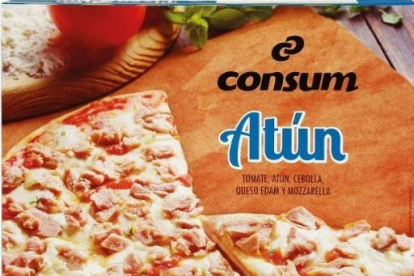 Pizza de tonyina de la marca Consum.