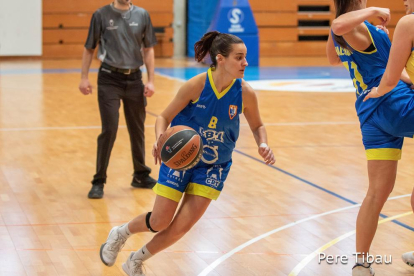 Carla Ruiz en un partit de la temporada passada.