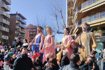 Imatge dels Gegants al Carrer.