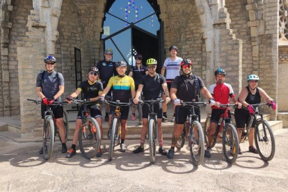 Los 'bikers' del Golf Costa Daurada completan la ruta en Montferri