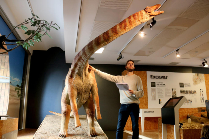 El paleontòleg i director de l'excavació que ha permès recuperar l'Abditosaurus kuehnei, Bernat Vila.