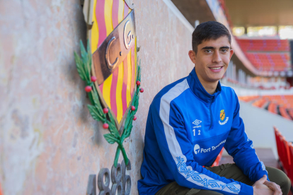 Marc Montalvo és un dels jugadors que més minuts ha disputat al mig del camp del Nàstic.