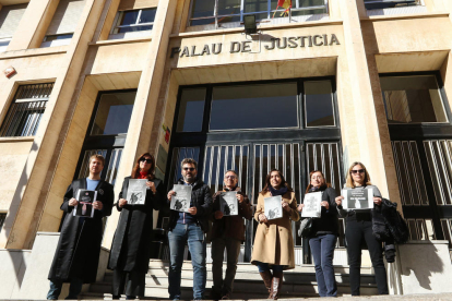 Imatge d'arxiu de la concentració dels lletrats de l'administració de justícia de Tarragona el passat novembre.