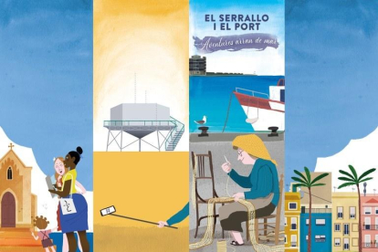 Imatge del quart quadríptic de la sèrie «Tarragona en família» protagonitzat per El Serrallo i el Port.