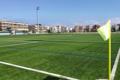 Imatge de l'estadi de futbol de Salou.