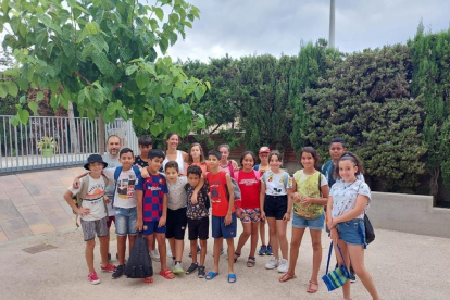 Nens participants en el Campus d'Estiu