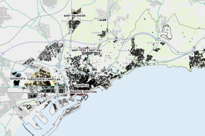 Captura del mapa editado por el Ayuntamiento.