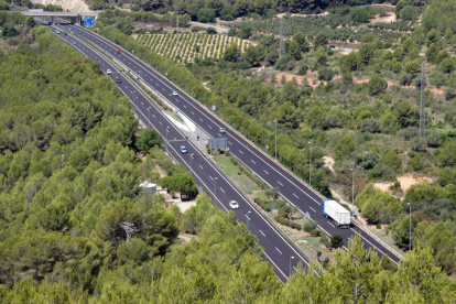 Imatge de l'autopista C-32.