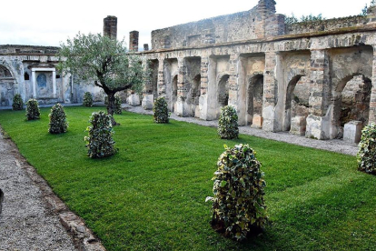 Vista de la casa de Ancla, una de las siete que ahora ya se puede visitar en Pompeya.