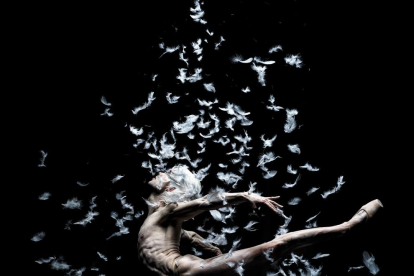 Imatge de la representació de 'El llac dels cignes' del Ballet de Barcelona.