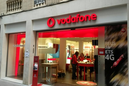 Imatge d'una botiga de Vodafone.