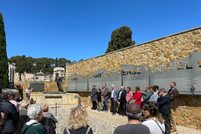 Imatge del cementiri de Tarragona durant l'acte.