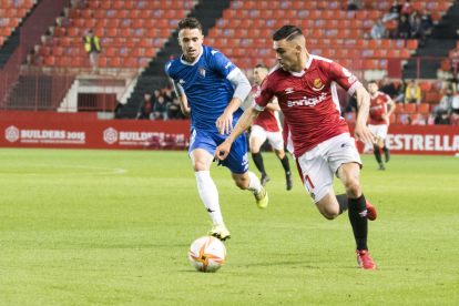 Amb el gol contra el San Fernando, Dani Romera es converteix en el davanter més efectiu del Nàstic.