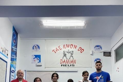 Los miembros del dojo Taekwondo Damián.