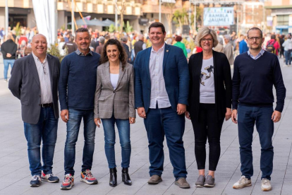 Imatge dels sis primers caps de llista de la candidatura de Ciutadans a Cambrils.