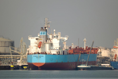 Imatge d'un vaixell Maersk Magellan.