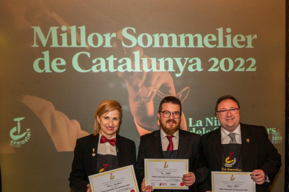 Ton Colet, guanyador del concurs al Millor Sommelier de Catalunya 2022.
