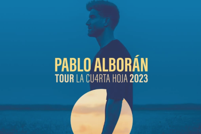 Cartel de la nueva gira de Pablo Alborán.