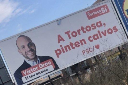 Imatge del cartell del PSC de Tortosa «