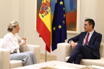 El president del govern espanyol, Pedro Sánchez, i la vicepresidenta segona, Yolanda Díaz.