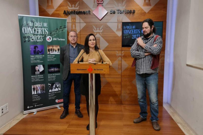 Roda de premsa de la presentació dels concerts de les Joventuts Musicals de Tortosa.