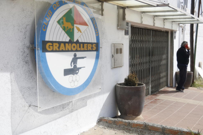 L'entrada del Club de Tir de Canovelles.