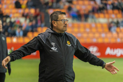 Imatge d'Iñaki Alonso durant un partit del Nàstic.