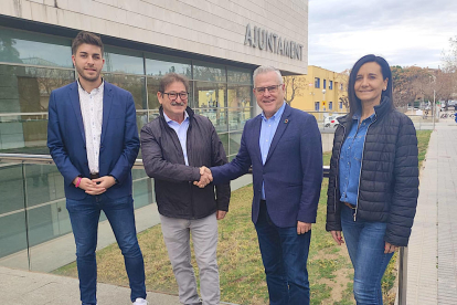 Yeray Moreno (PSC), Antoni Brull, Pere Granados i Júlia Gómez (FUPS).