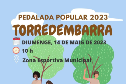 Cartell de la Pedalada popular del 2023 de Torredembarra.