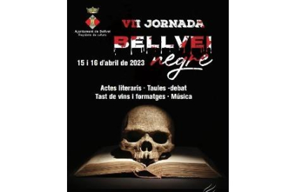 Cartel VII Jornada de Bellvei Negre que se celebrará el 15 y 16 de abril.
