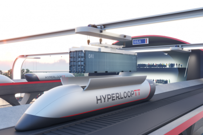 Render del proyecto de Hyperloop.
