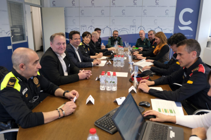 Reunió de la Junta Local de Seguretat, que es va celebrar ahir.