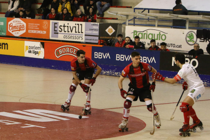 Imagen del partido de la ida entre el Reus i el Saint Omer.