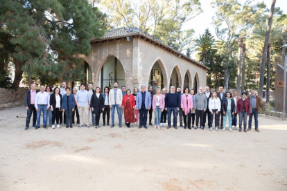 Imatge dels membres que formaran la llista d'ERC a Tortosa.