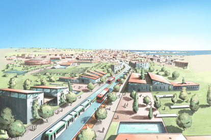 Imatge del projecte que ha presentat ERC per cohesionar Campclar i Bonavista amb el nou Complex Educatiu.