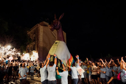 La Mulassa durant un acte de Santa Tecla 2022.