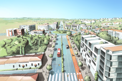 Imatge del projecte que ha presentat ERC per unir l'avinguda Andorra amb Sant Pere i Sant Pau.l