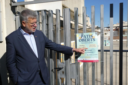 Pau Ricomà quiere extender el proyecto 'Patis Oberts' al resto de centros escolares durante los fines de semana y verano.