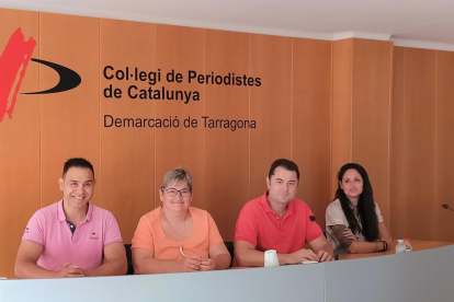Los cuatro concejales de Som Catllar, David Rodrigo, Mar Coso, José Infante y Anna Pujol.