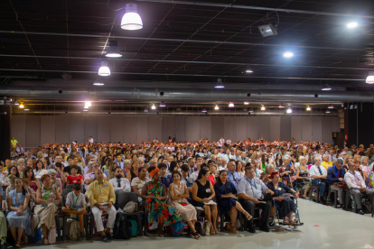 Un dels moments multitudinaris de la trobada.