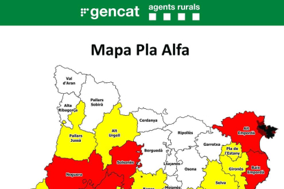 Mapa del risc d'incendi.