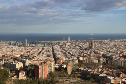 Vista panoràmica de la ciutat de Barcelona.