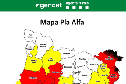 El mapa del pla Alfa