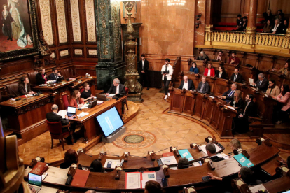 Plenari de l'Ajuntament de Barcelona.