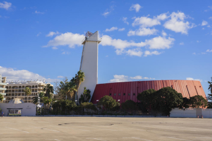 Imagen del recinto exterior de la discoteca Pacha La Pineda, en Vila-seca