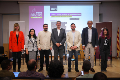Los candidatos a la alcaldía de Tarragona que han participado en el debate electoral de ACN.